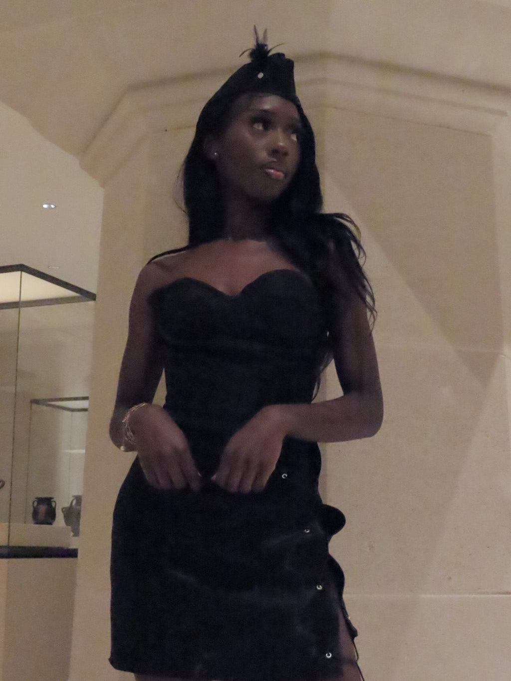 Shimmering corset + skirt